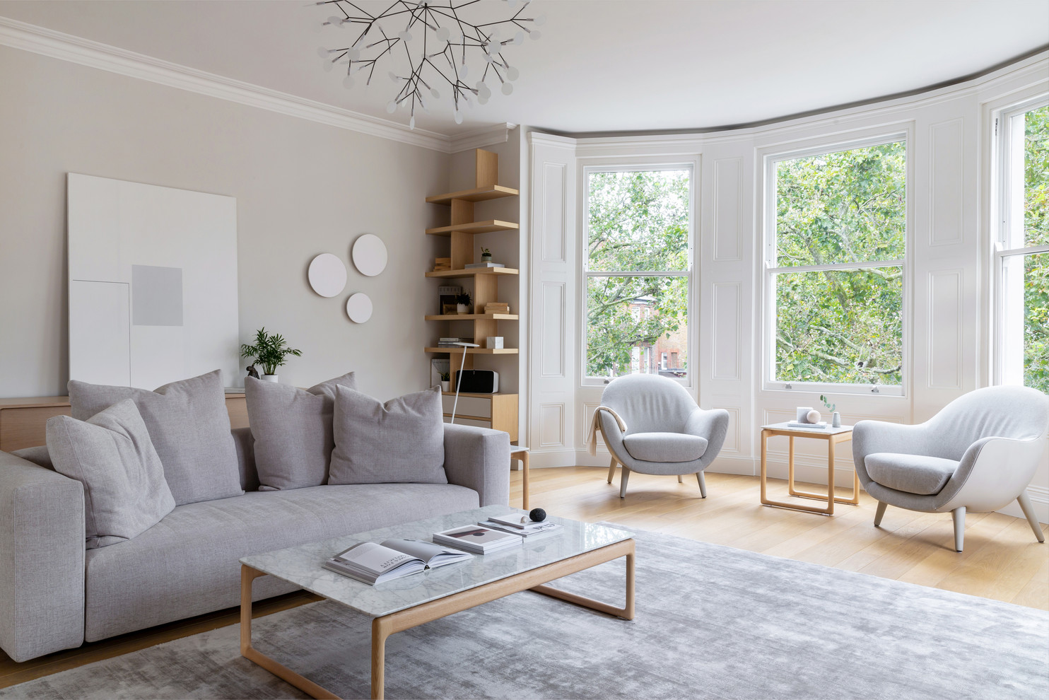 modern minimalist scandinavian living room