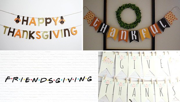 16 Cheerful Thanksgiving Banner Designs For Your Dinner Backdrop 7258