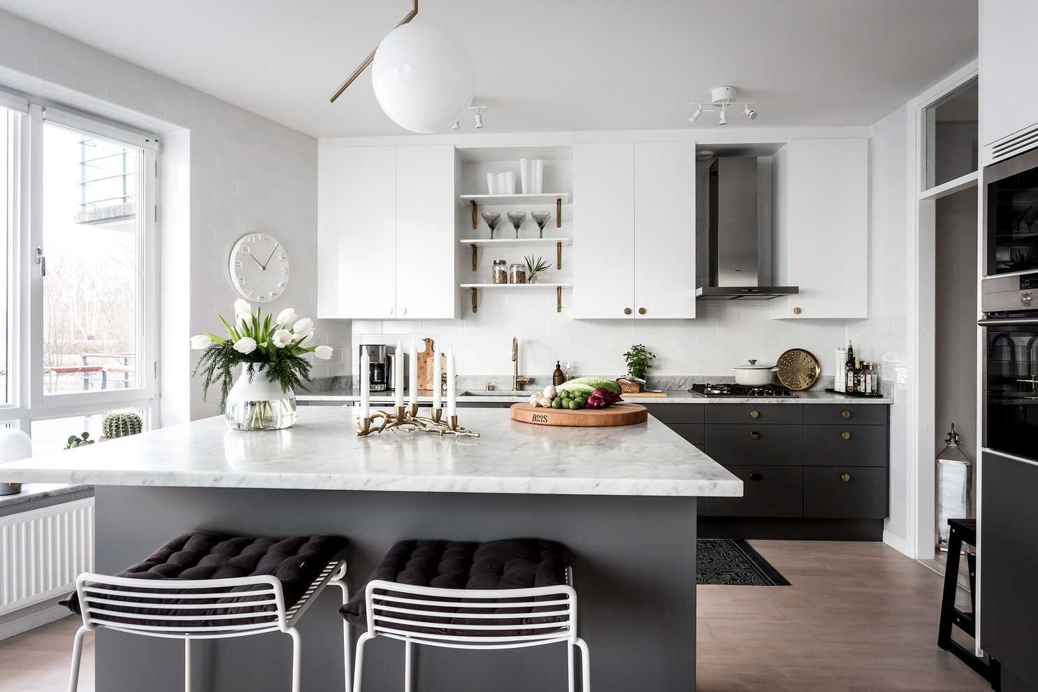 scandinavian white kitchen design