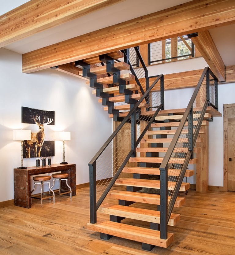 18 Cozy Rustic Staircase Designs That You'll Want In Your Mountain Home