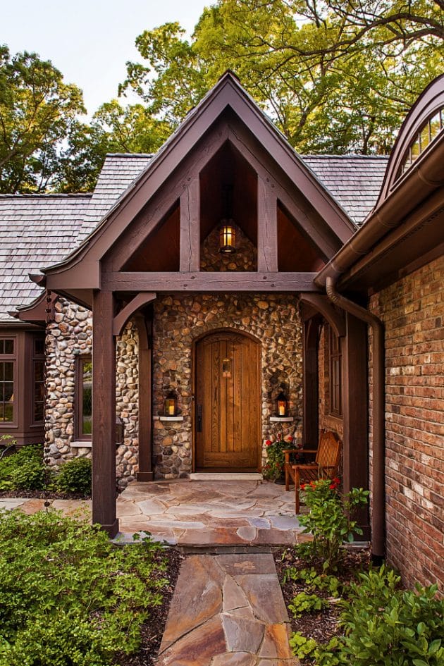 20 Embracing Rustic Entrance Designs You Wouldn't Be Able To Resist