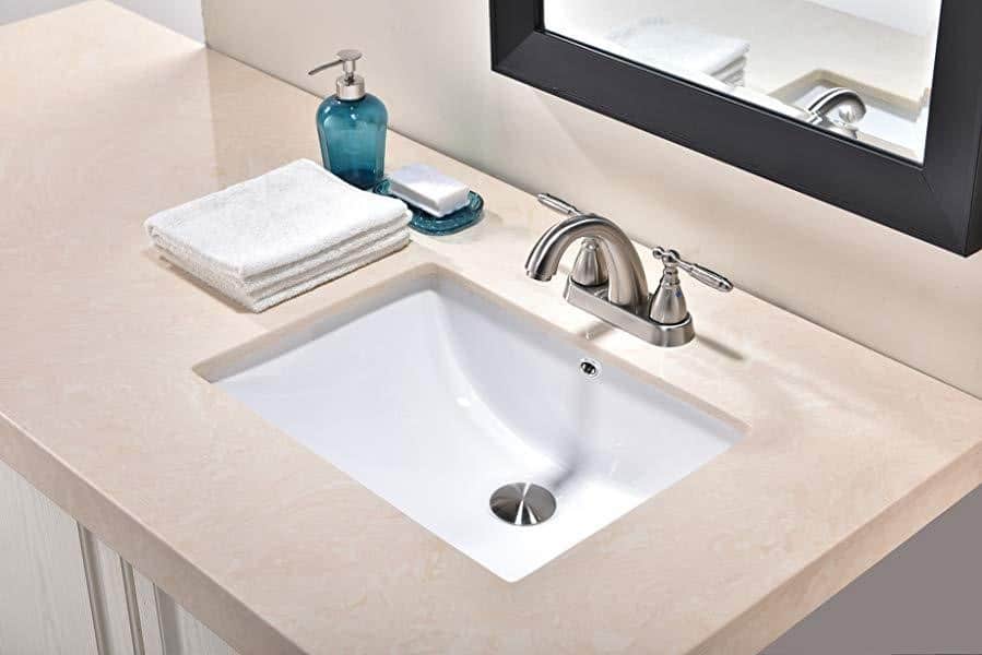 types of rectangular undermount bathroom sink