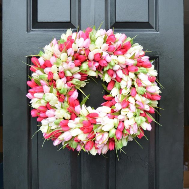 15 Fresh Spring Wreath Ideas For Your Front Door Decor