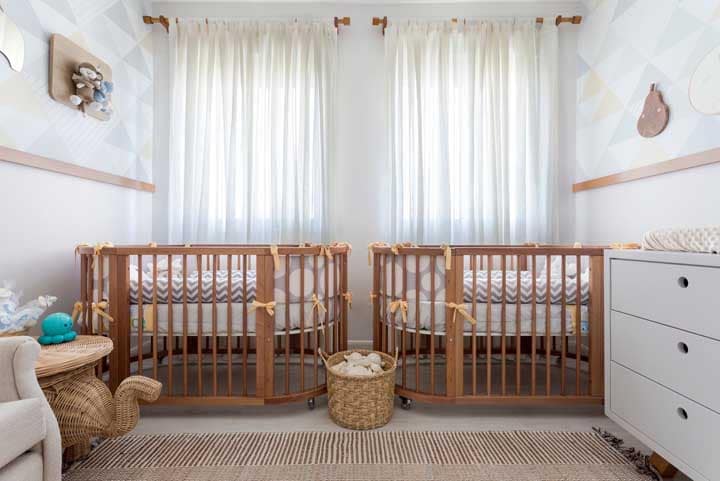 L shaped crib store for twins