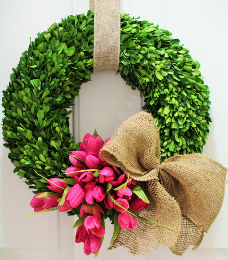 18 Beautiful Spring Wreath Ideas For Natural Front Door Decor