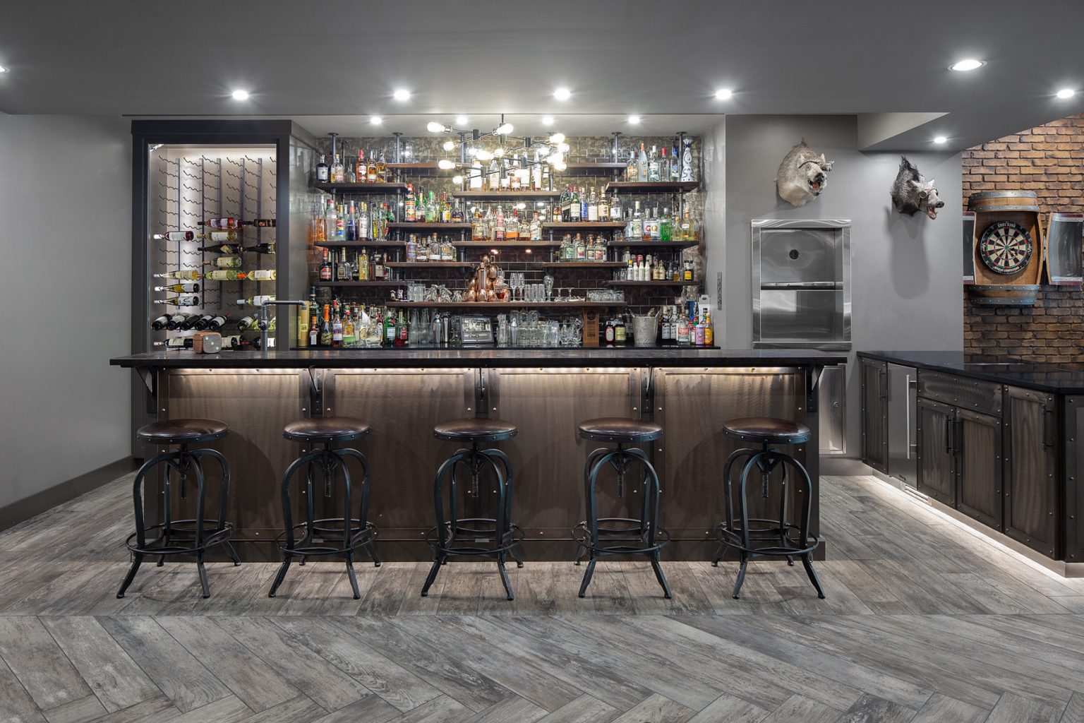 18 Majestic Industrial Home Bar Ideas You re Going To Enjoy