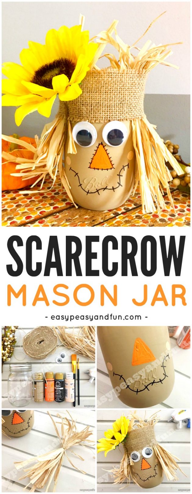 16 Adorably Cute DIY Scarecrow Decoration Ideas For Fall