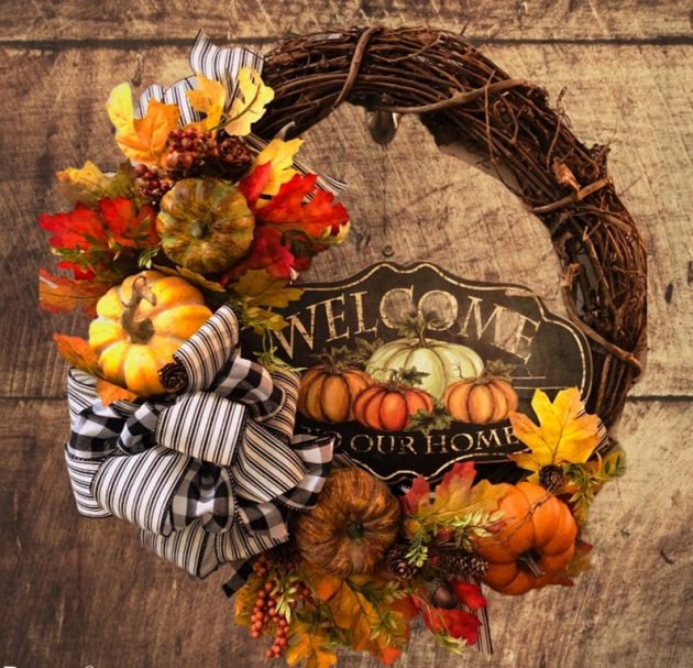 18 Beautiful Thanksgiving Wreath Designs That Will Bless Your Front Door