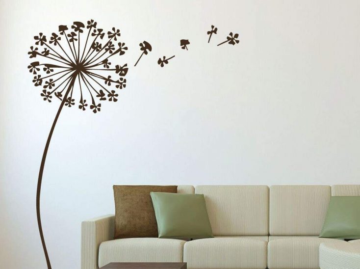 living room retro 3d wall stickers