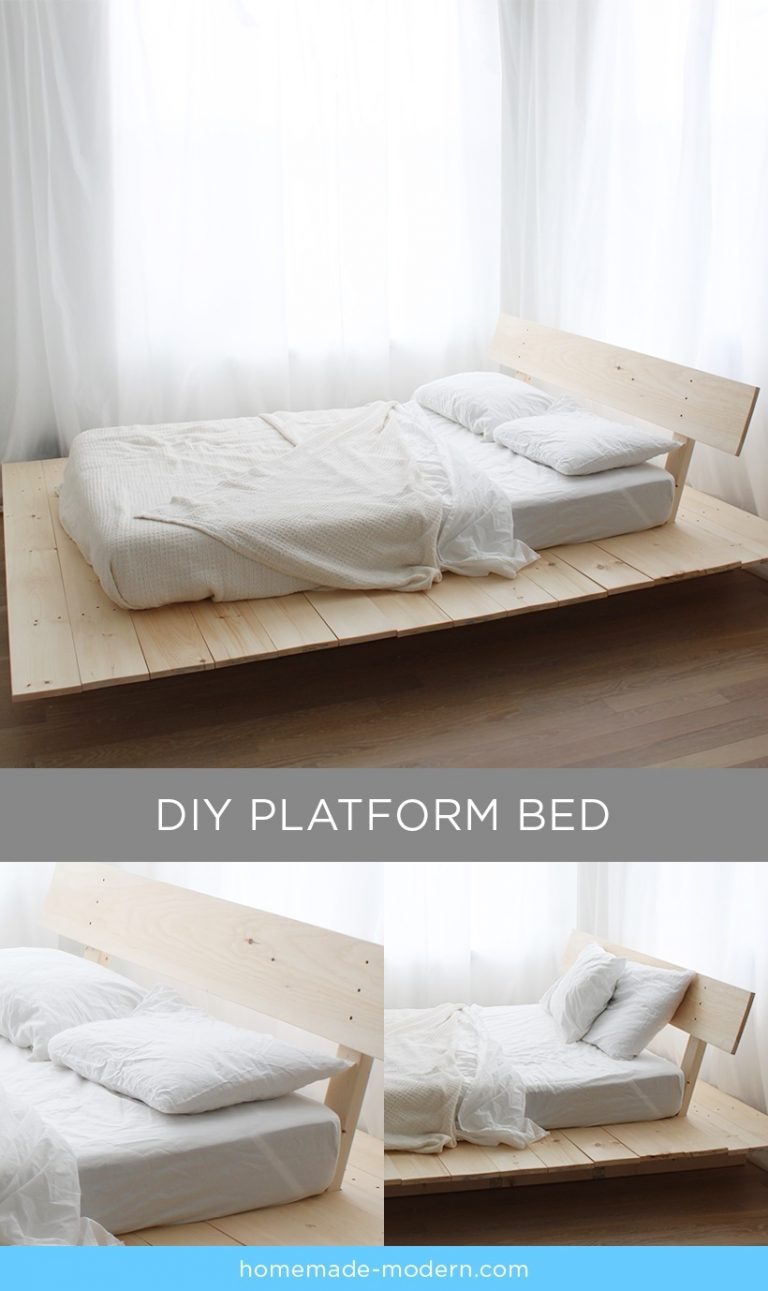 18 Exquisite DIY Platform Bed Projects That Can Save You Tons Of Money   18 Exquisite DIY Platform Bed Projects That Can Save You Tons Of Money 2 768x1291 