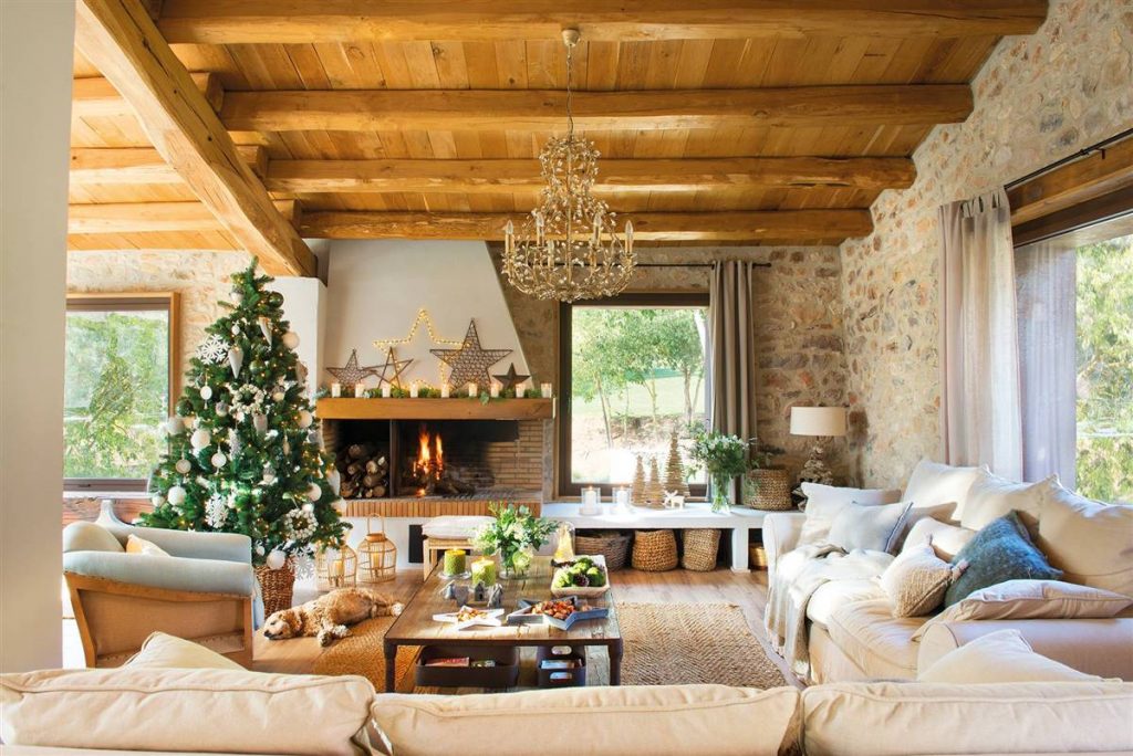 5 Rustic Houses Decorated for Christmas