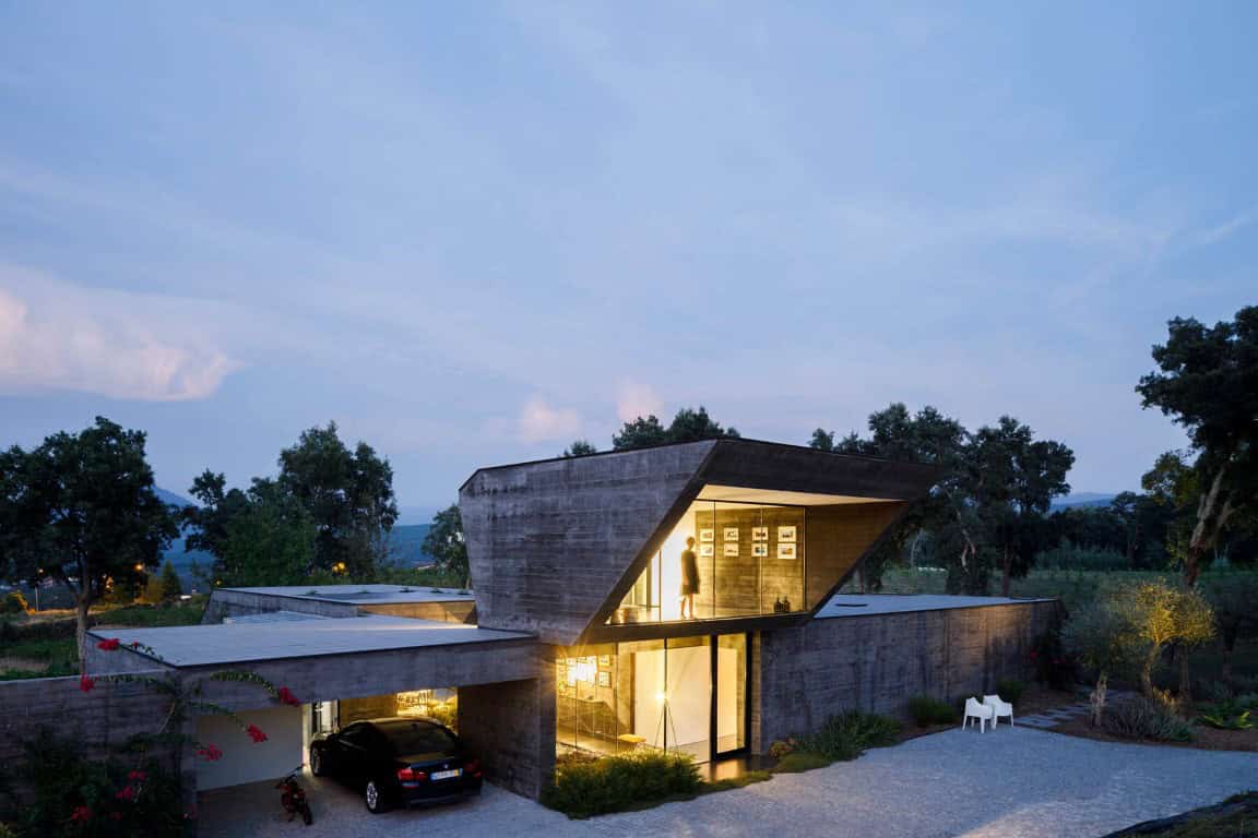 Cork Oak House by Hugo Pereira Arquitetos in Celorico de Basto, Portugal