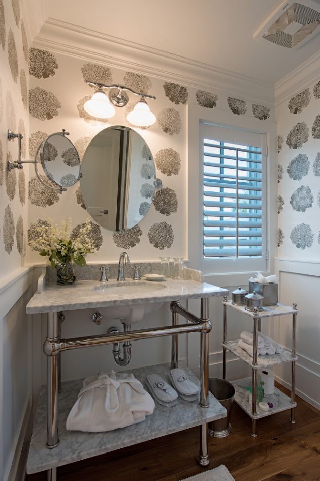 18 Lovely Coastal Powder Room Designs You’ll Adore