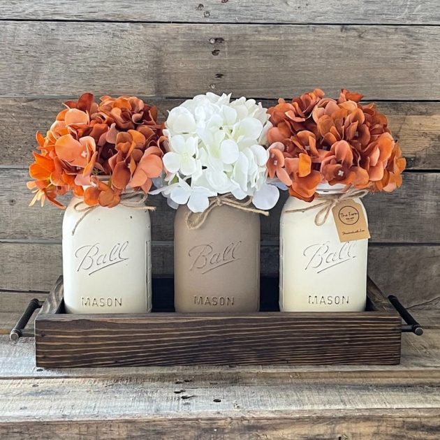 15 Graceful Thanksgiving Mason Jar Decorations You Will Adore