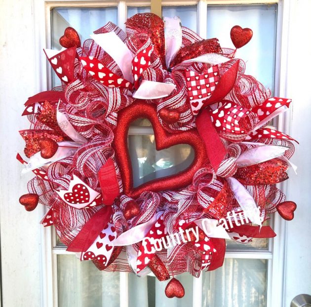 15 Charming Valentine's Day Wreath Designs You Should Consider