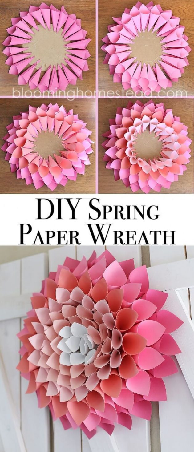 15 Beautiful DIY Spring Wreath Projects You Must Attempt This Spring