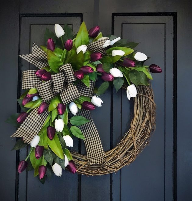 15 Super Fresh Floral Spring Wreath Designs You're Gonna Love