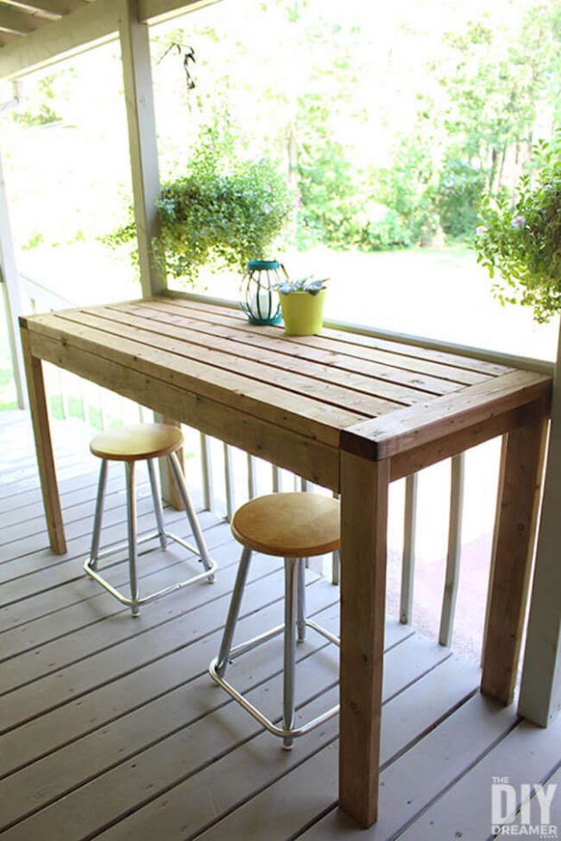 15 Brilliant DIY Outdoor Dining Table Designs That Will Save You Money