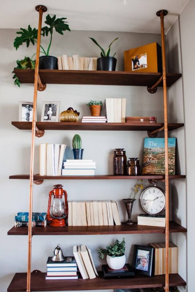 15 DIY Pipe Shelving Projects For That Industrial Look