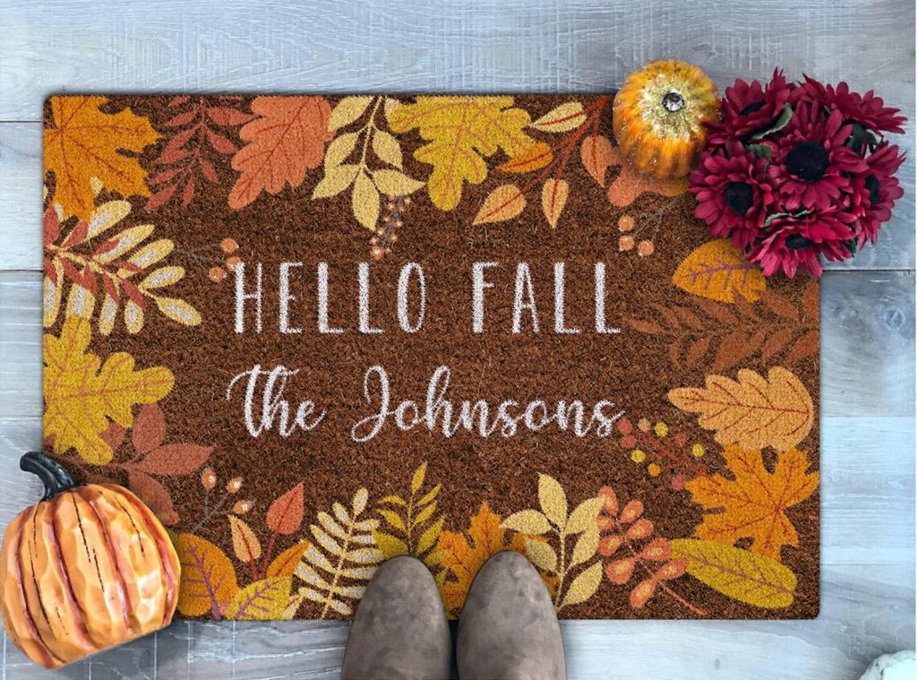 15 Charming Fall Doormat Designs That Will Welcome You With The Season ...