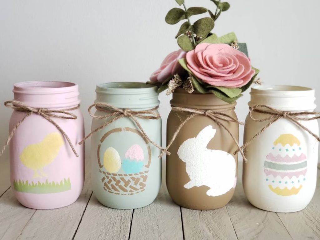 20 Adorable Easter Mason Jar Ideas To Brighten Your Home