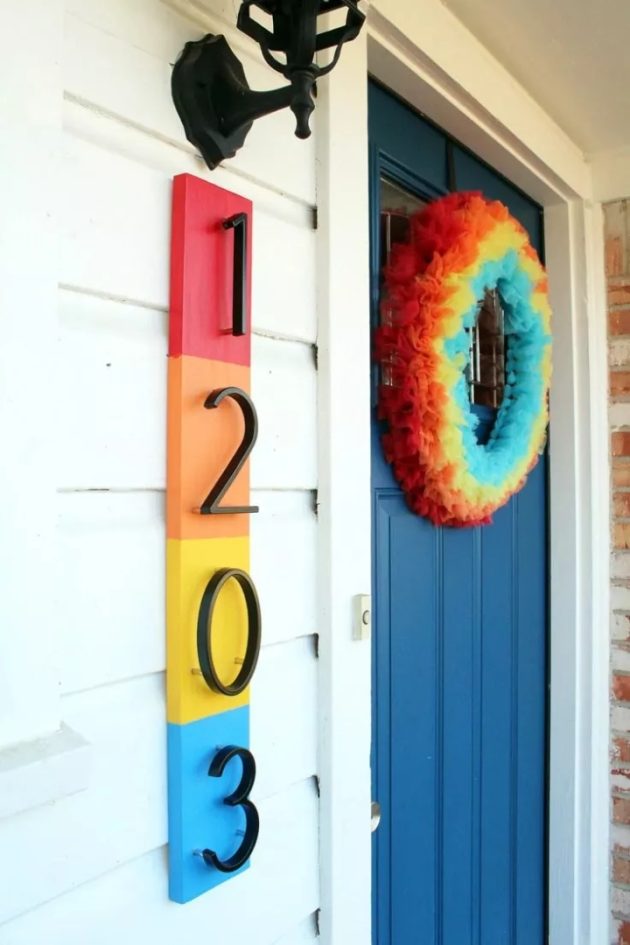 15 Creative DIY House Number Ideas To Personalize Your Home   15 Creative Mailbox House Numbers Ideas To Personalize Your Home 4 630x945 