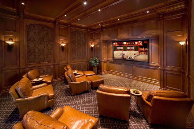 15 Traditional Home Theater Designs for Classic Entertainment