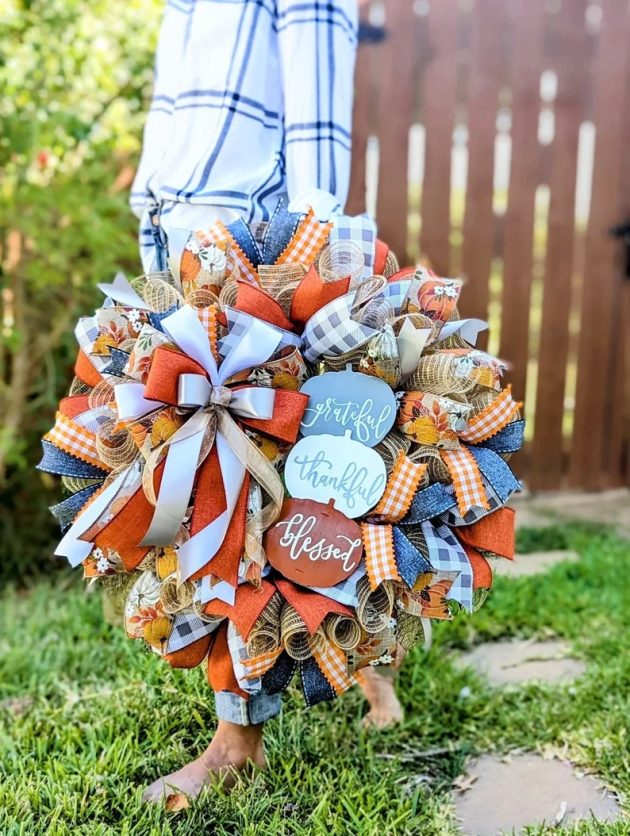 15 Creative Thanksgiving Wreath Designs for a Warm Welcome