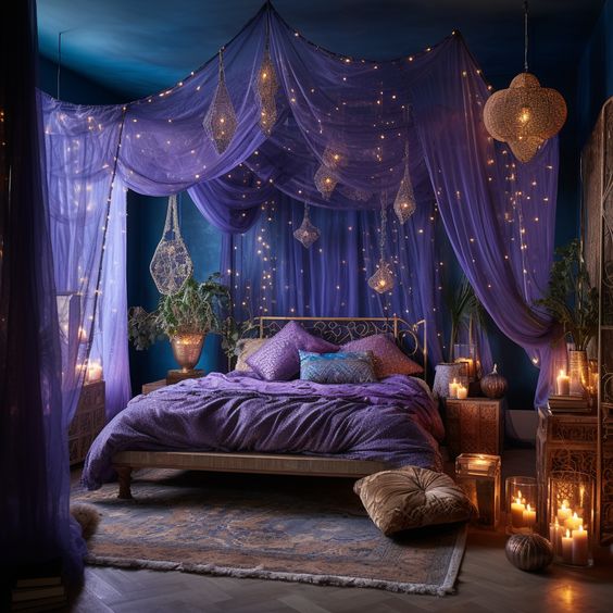 Mystical Dark Bedroom Designs that Mesmerize