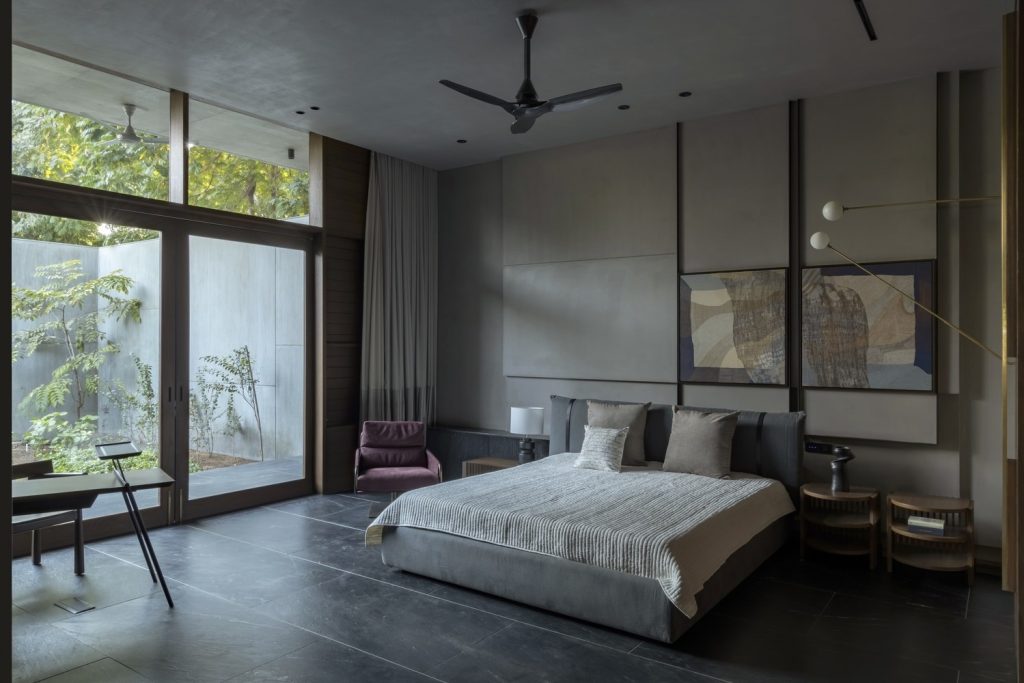 The Courtyard House by MODO Designs in Rancharda, India