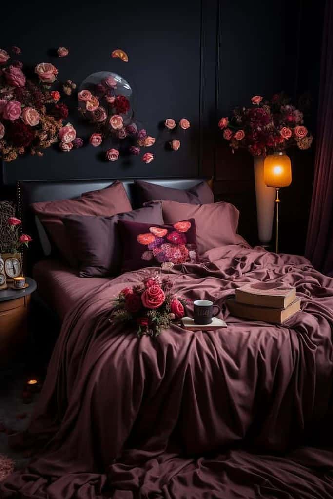 Creating a Dark Feminine Bedroom Retreat