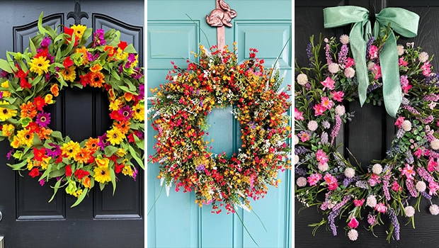 15 Summer Wreath Designs Bursting with Color and Joy