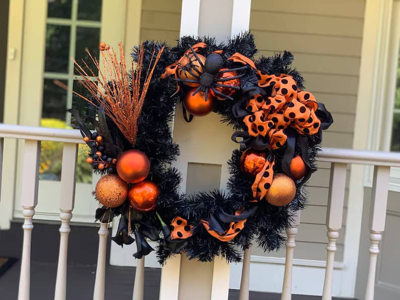 Joy haunts Halloween wreaths, fun-filled wreaths, holiday cheapest wreaths